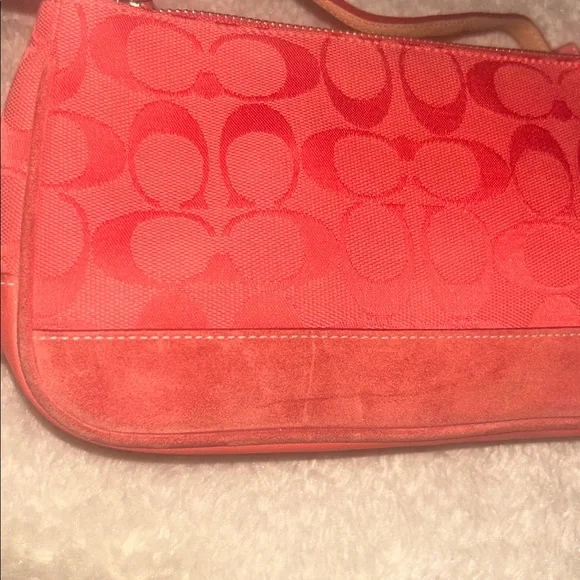 Coach Demi in Red Signature Canvas and Leather - Picture 9 of 15